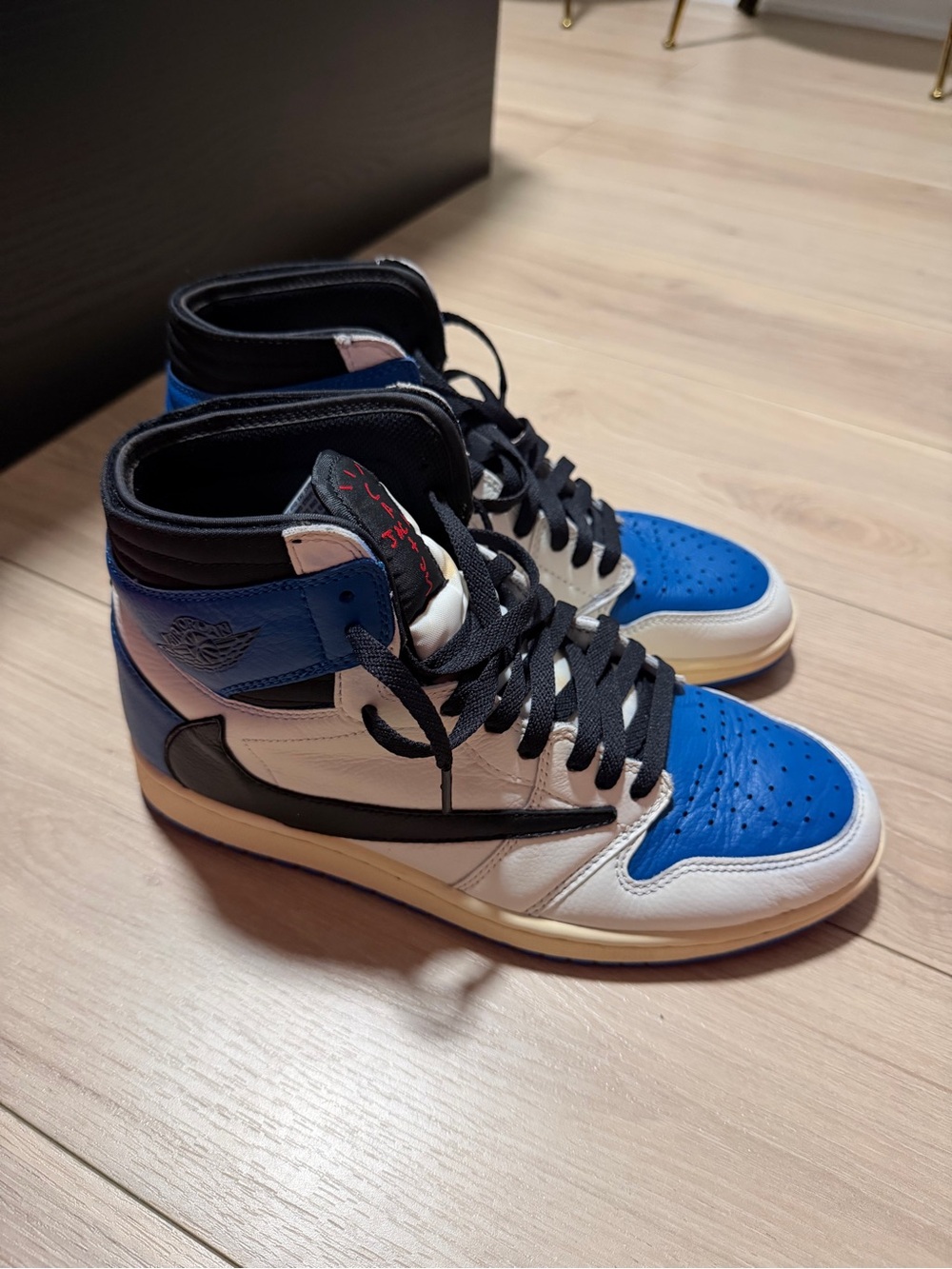 Nike Blue White & Black High-Top Sneakers
